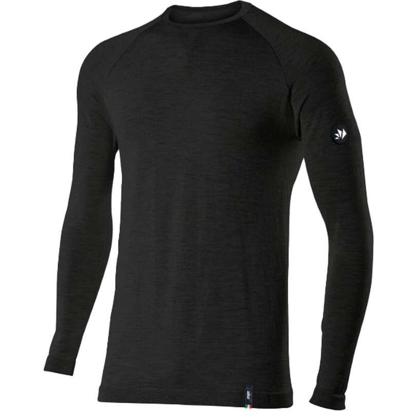 Tricou termic cu mânecă lungă SIXS TS2 MERINOS negru