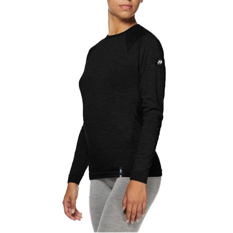 Tricou termic cu mânecă lungă SIXS TS2 MERINOS negru