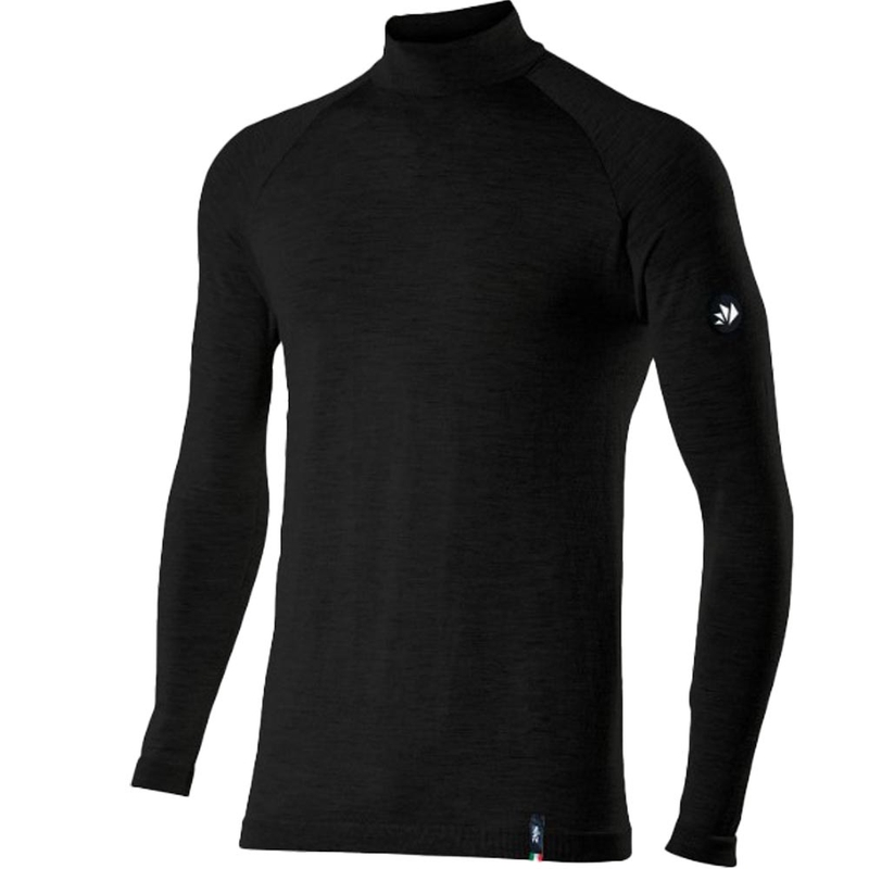 Tricou termic cu mânecă lungă SIXS TS3 MERINOS negru