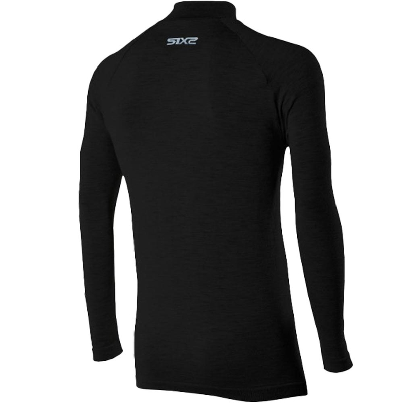 Tricou termic cu mânecă lungă SIXS TS3 MERINOS negru