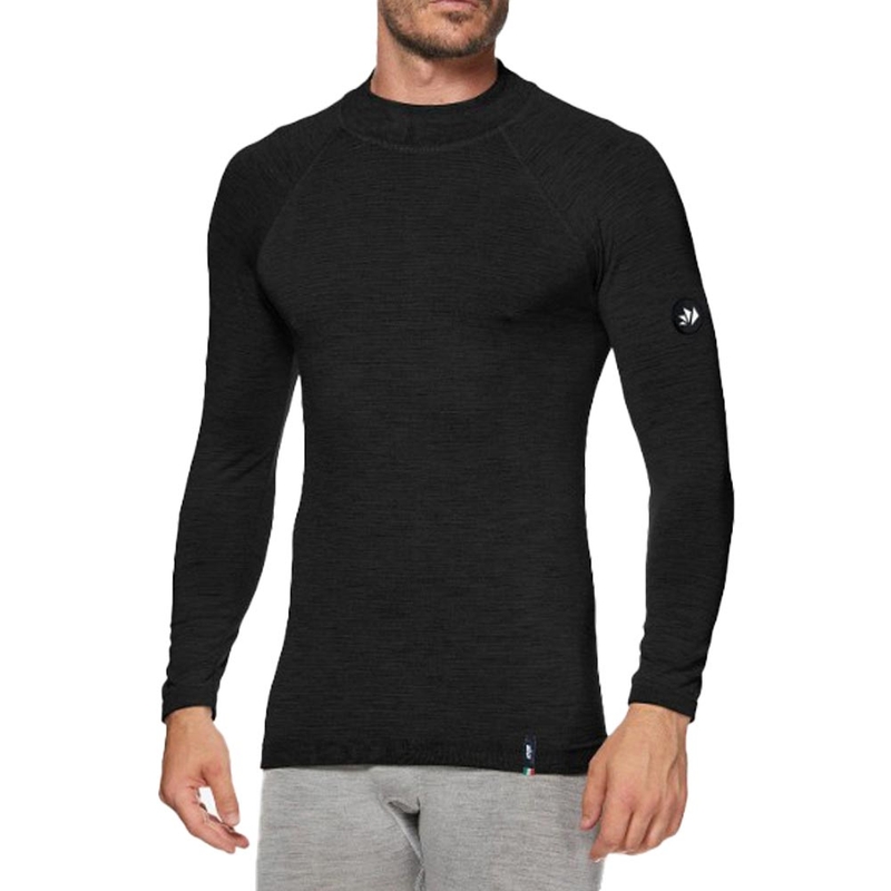 Tricou termic cu mânecă lungă SIXS TS3 MERINOS negru