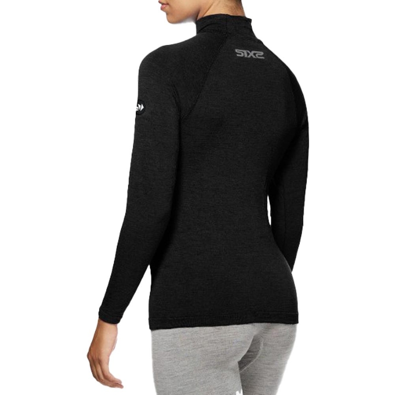Tricou termic cu mânecă lungă SIXS TS3 MERINOS negru