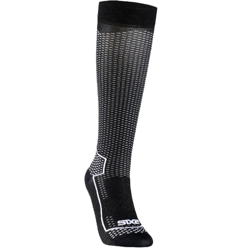 Șosete funcționale până la genunchi SIXS LONG V3 negru carbon