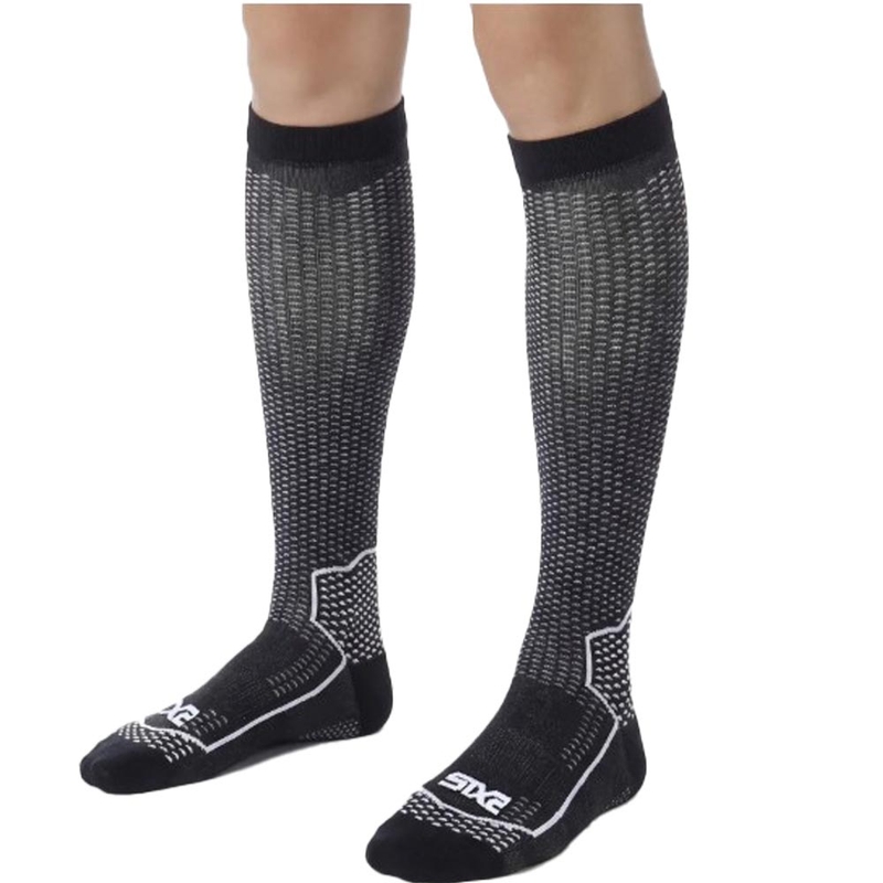 Șosete funcționale până la genunchi SIXS LONG V3 negru carbon