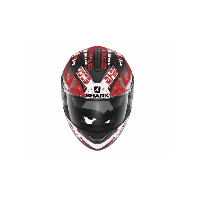 Cască integrală SHARK RIDILL Kengal Mat negru-alb-roșu