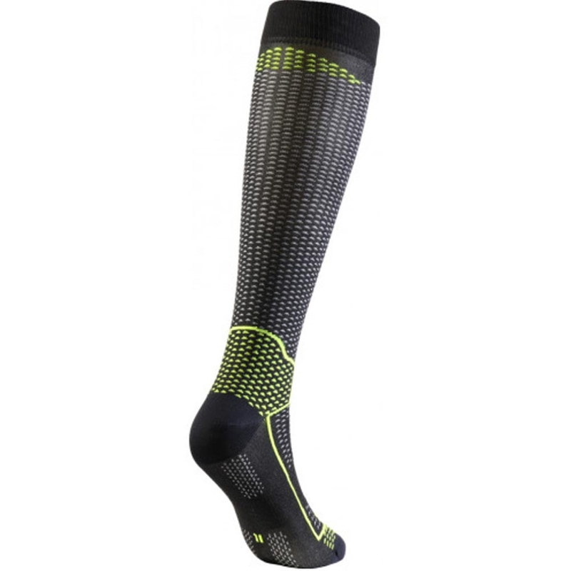 Șosete funcționale până la genunchi SIXS LONG V3 negru carbon-galben