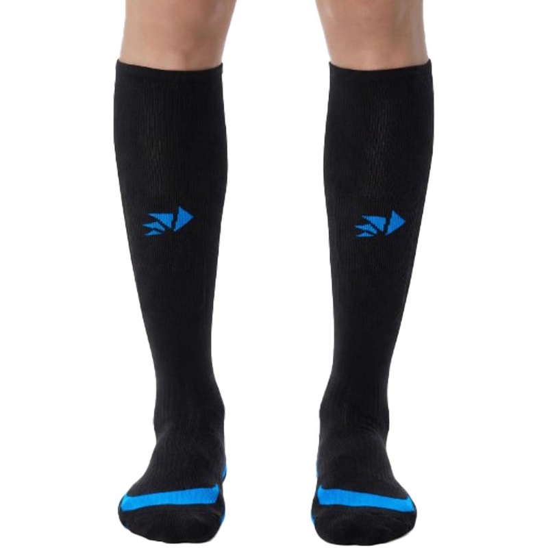 Șosete funcționale până la genunchi SIXS MOT V3 negru-albastru