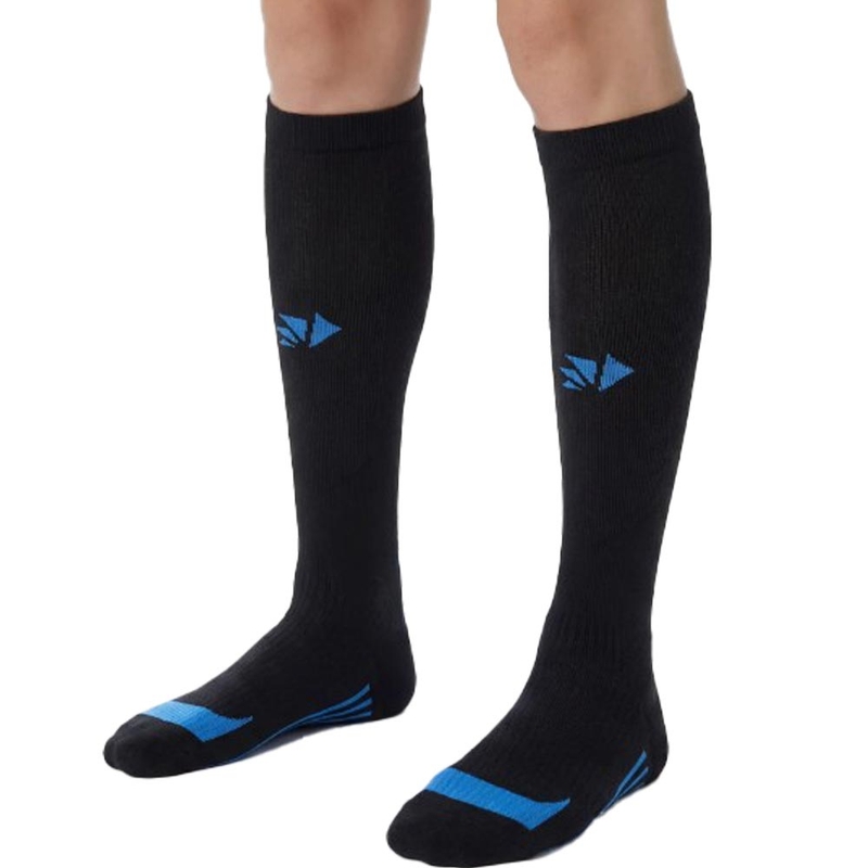 Șosete funcționale până la genunchi SIXS MOT V3 negru-albastru