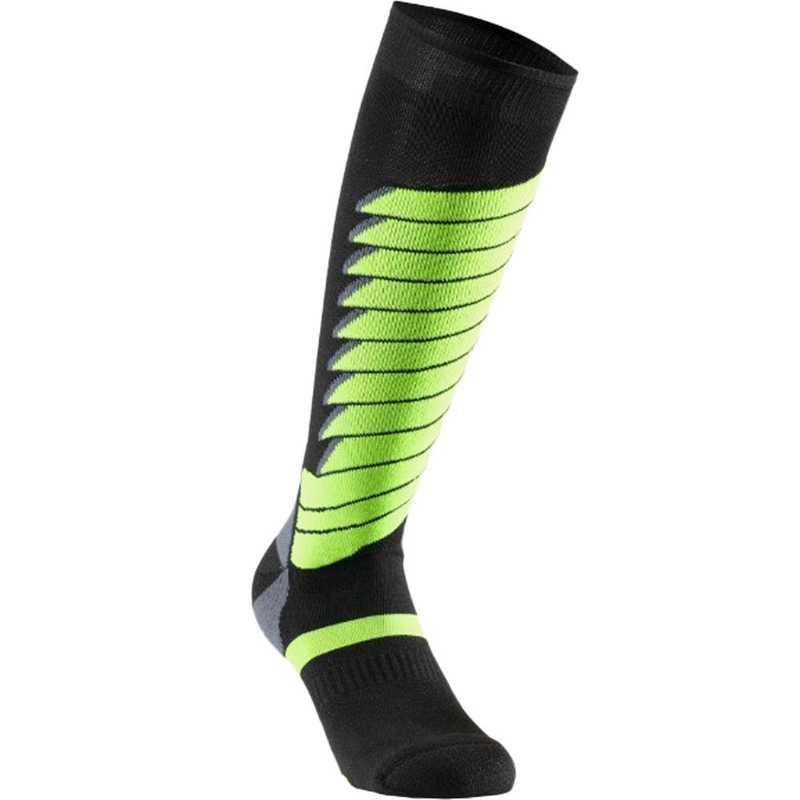 Șosete funcționale până la genunchi SIXS SPEED V3 negru-verde