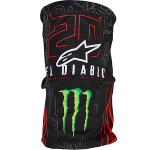 Manșon de gât Alpinestars FQ20 Monster Collection Negru-Roșu fluo-Albastru-Verde