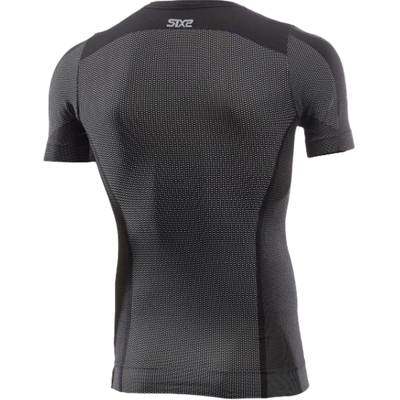 Tricou funcțional cu mânecă scurtă SIXS TS1 V2 negru carbon