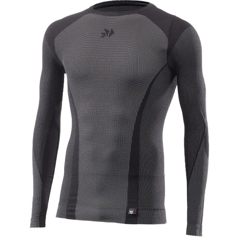 Tricou funcțional cu mânecă lungă SIXS TS2 V2 negru carbon