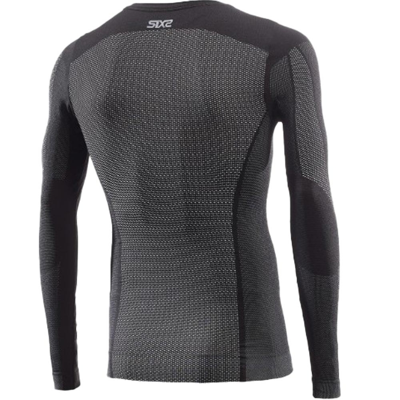 Tricou funcțional cu mânecă lungă SIXS TS2 V2 negru carbon