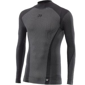 Tricou funcțional cu mânecă lungă SIXS TS3 V2 negru carbon