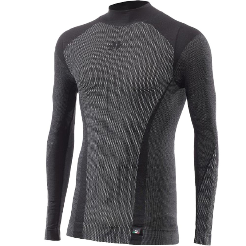 Tricou funcțional cu mânecă lungă SIXS TS3 V2 negru carbon