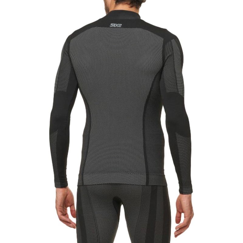 Tricou funcțional cu mânecă lungă SIXS TS3 V2 negru carbon
