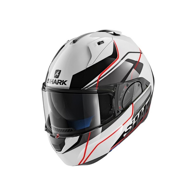 Cască de protecție cu clapetă SHARK EVO-ONE 2 Krono alb-negru-roșu