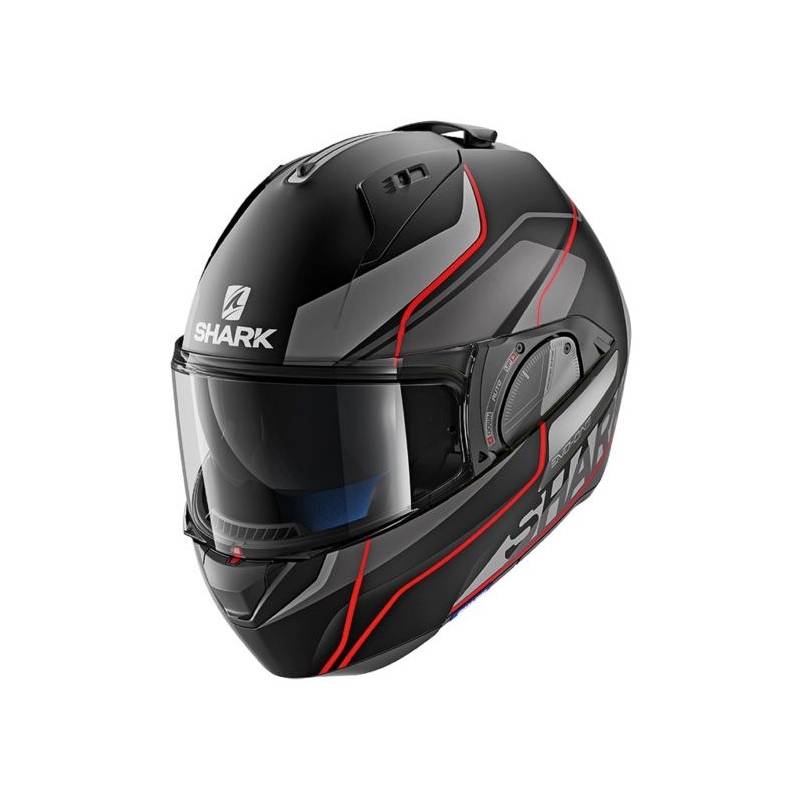 Cască pliabilă SHARK EVO-ONE 2 Krono Mat negru-gri-roșu lichidare