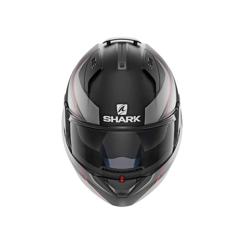 Cască pliabilă SHARK EVO-ONE 2 Krono Mat negru-gri-roșu lichidare