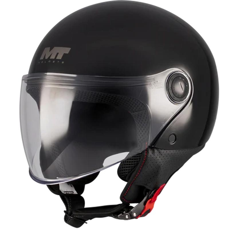 Cască de motocicletă deschisă MT Street S Pure A1 neagră
