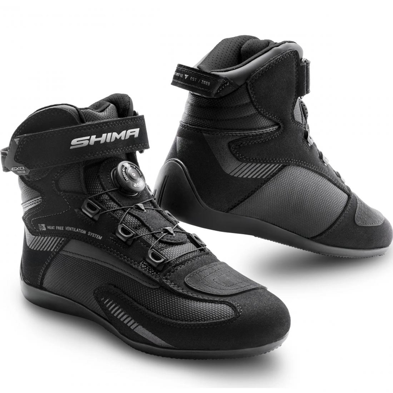Ghete motociclete Shima Exo negru-negru