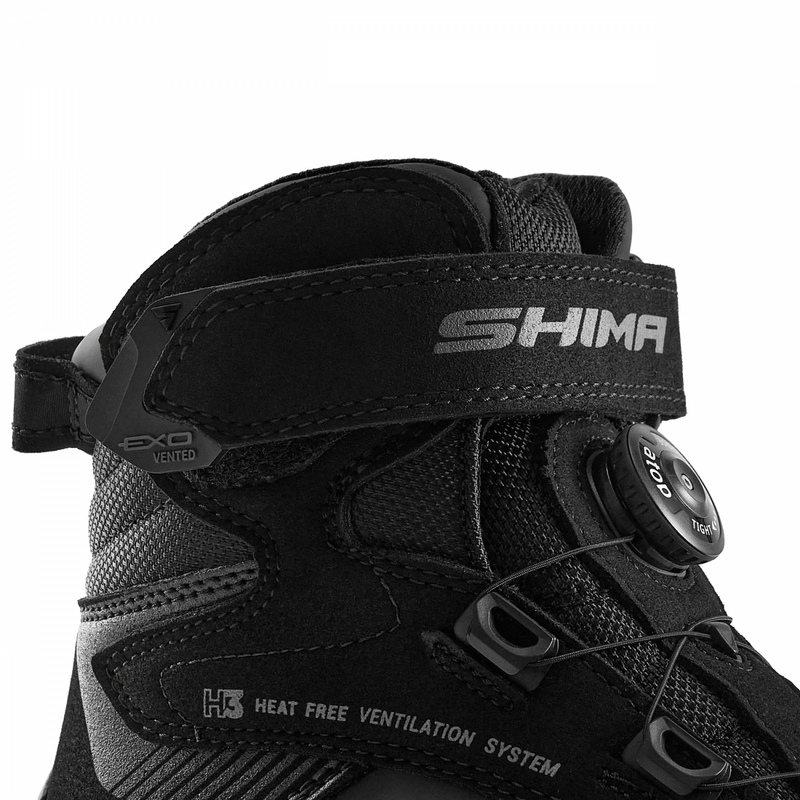 Ghete motociclete Shima Exo negru-negru