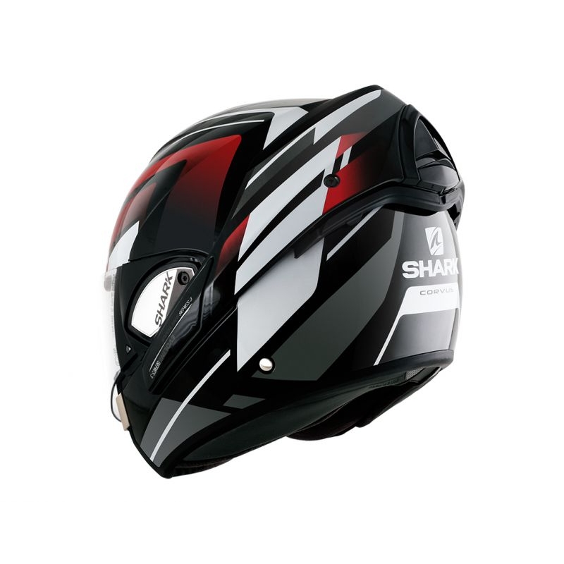 SHARK EVOLINE 3 Corvus cască de protecție cu vârful negru-alb-roșu