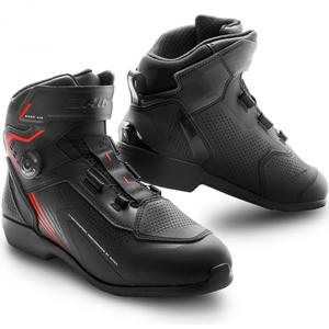 Ghete motociclete Shima Enzo Air negru-roșu