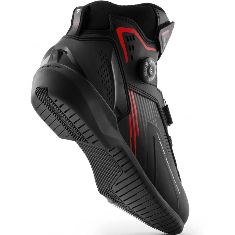 Ghete motociclete Shima Enzo Air negru-roșu