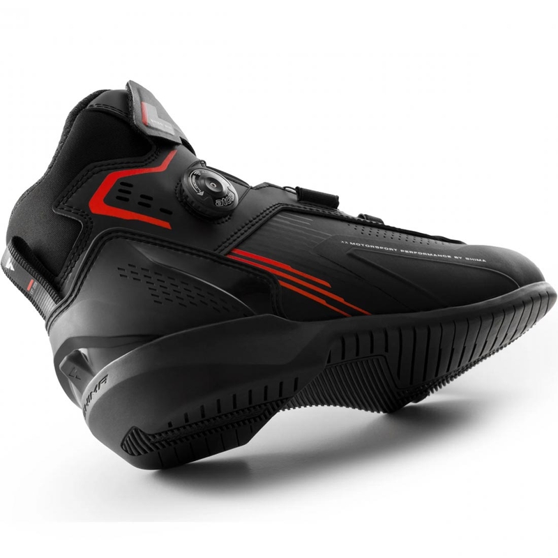 Ghete motociclete Shima Enzo Air negru-roșu