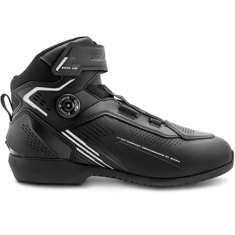 Ghete motociclete Shima Enzo Air negru-alb