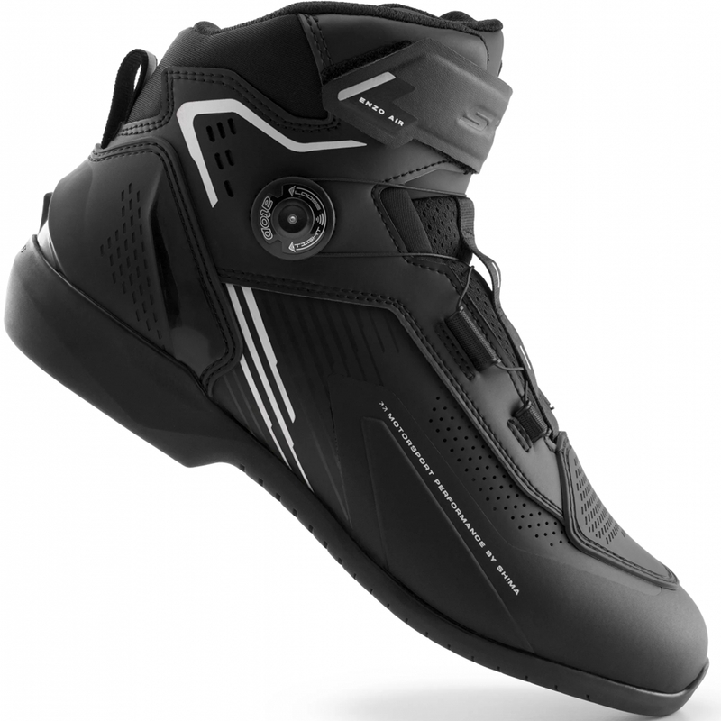 Ghete motociclete Shima Enzo Air negru-alb