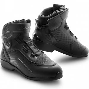 Ghete de motocicletă pentru femei Shima Enzo Air negru-negru