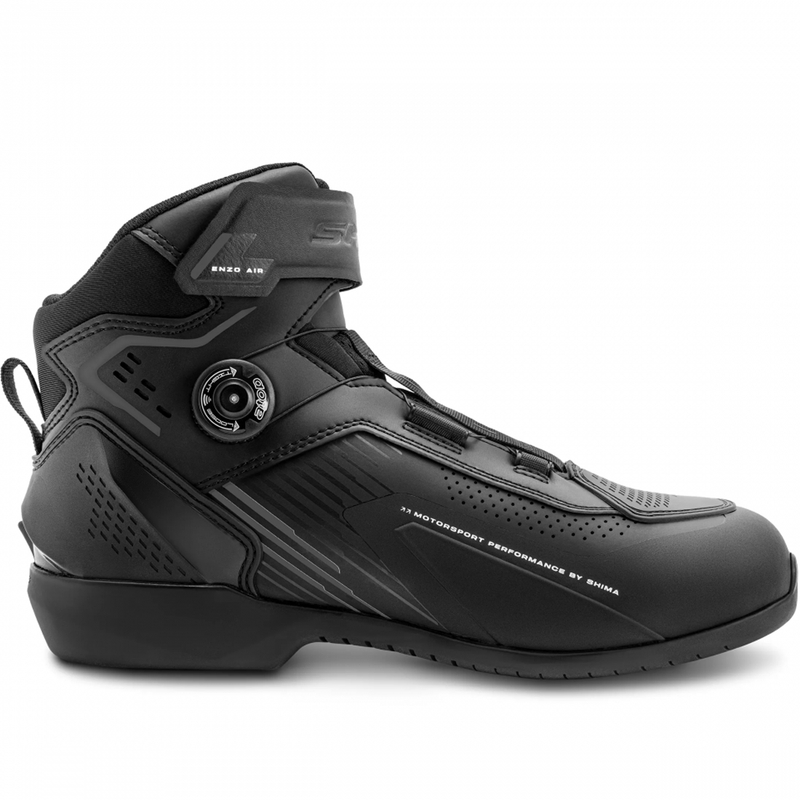 Ghete de motocicletă pentru femei Shima Enzo Air negru-negru