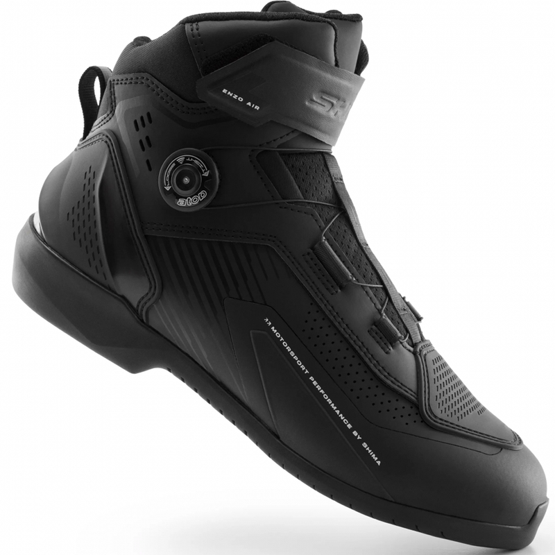 Ghete de motocicletă pentru femei Shima Enzo Air negru-negru