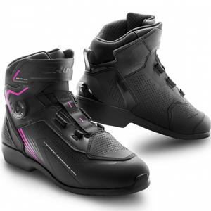 Ghete moto pentru femei Shima Enzo Air negru-roz