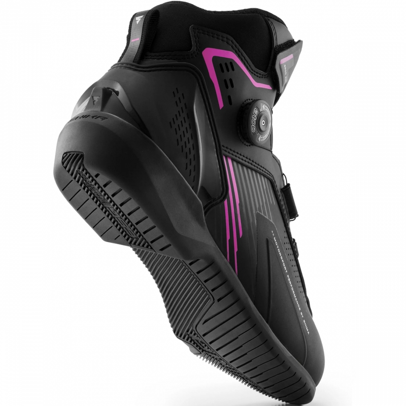 Ghete moto pentru femei Shima Enzo Air negru-roz