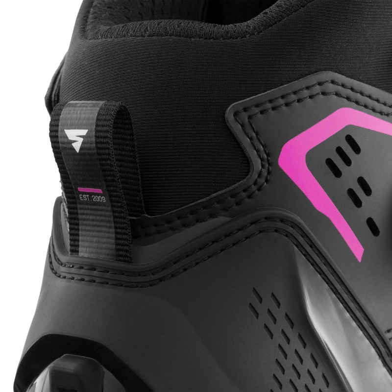 Ghete moto pentru femei Shima Enzo Air negru-roz