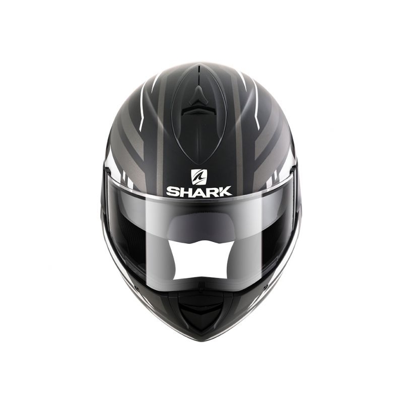 Cască pliabilă SHARK EVOLINE 3 Corvus Mat negru-gri-alb negru-alb Vânzare lichidare