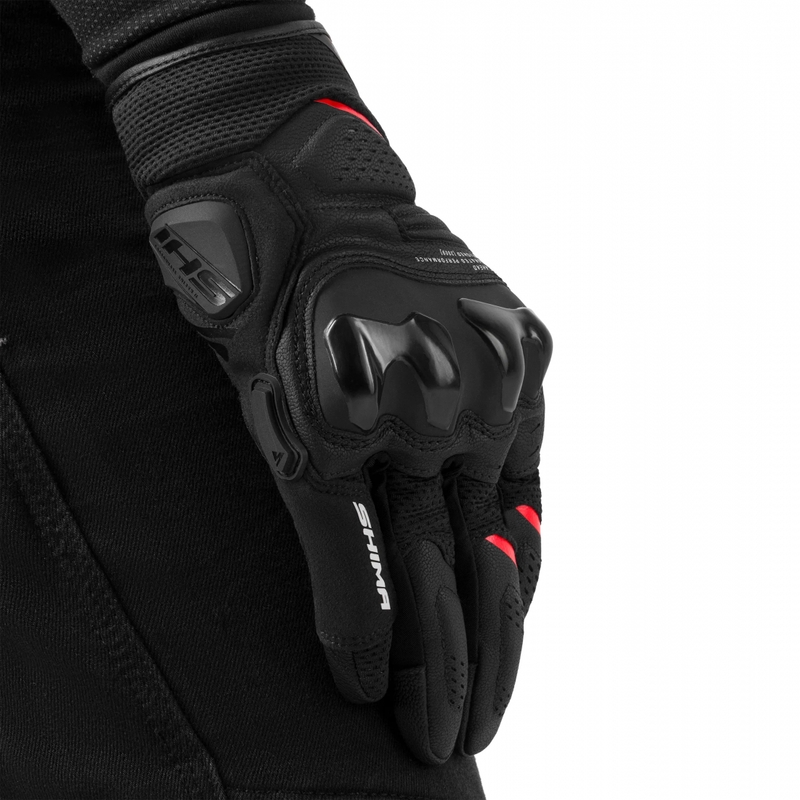 Mănuși de motocicletă Shima Spark 3.0 negru-roșu
