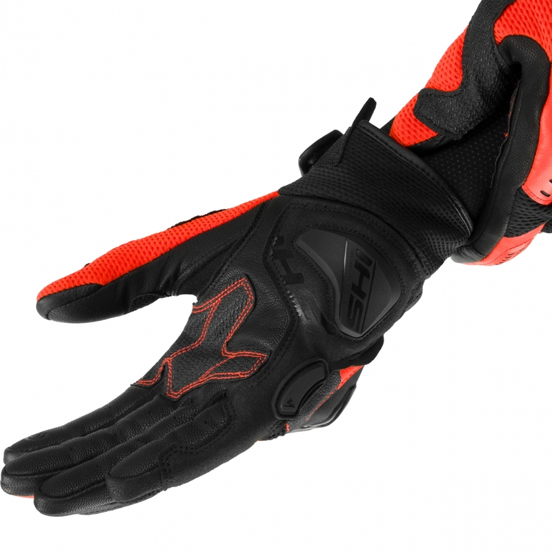 Mănuși de motocicletă Shima Spark 3.0, roșu fluo