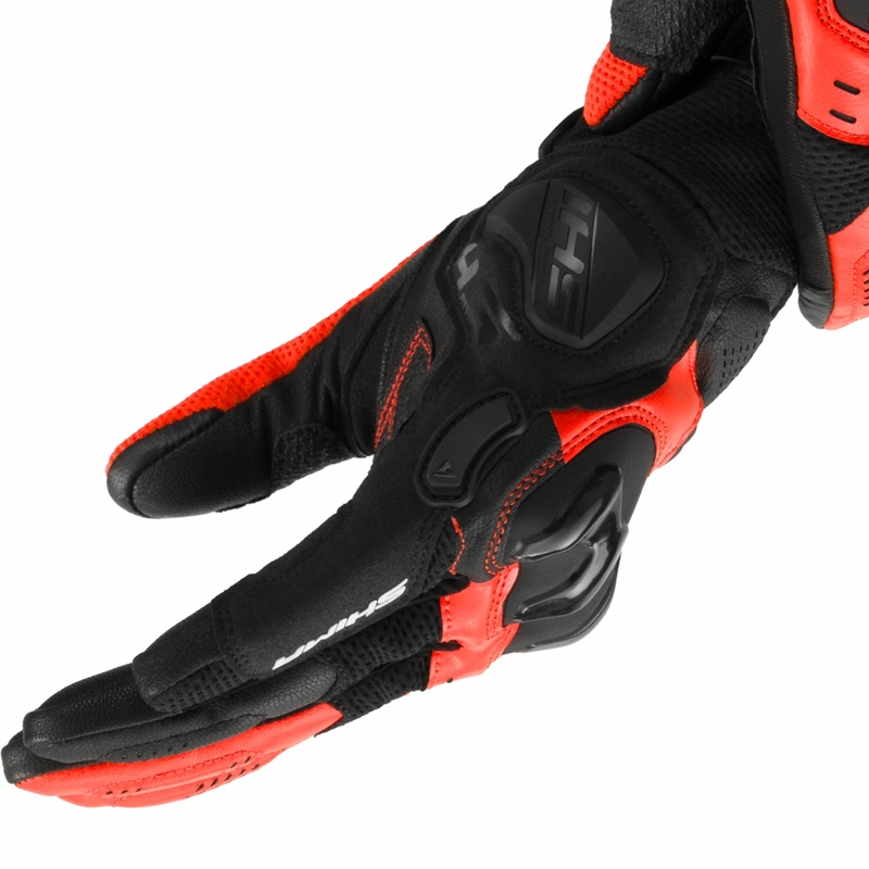 Mănuși de motocicletă Shima Spark 3.0, roșu fluo