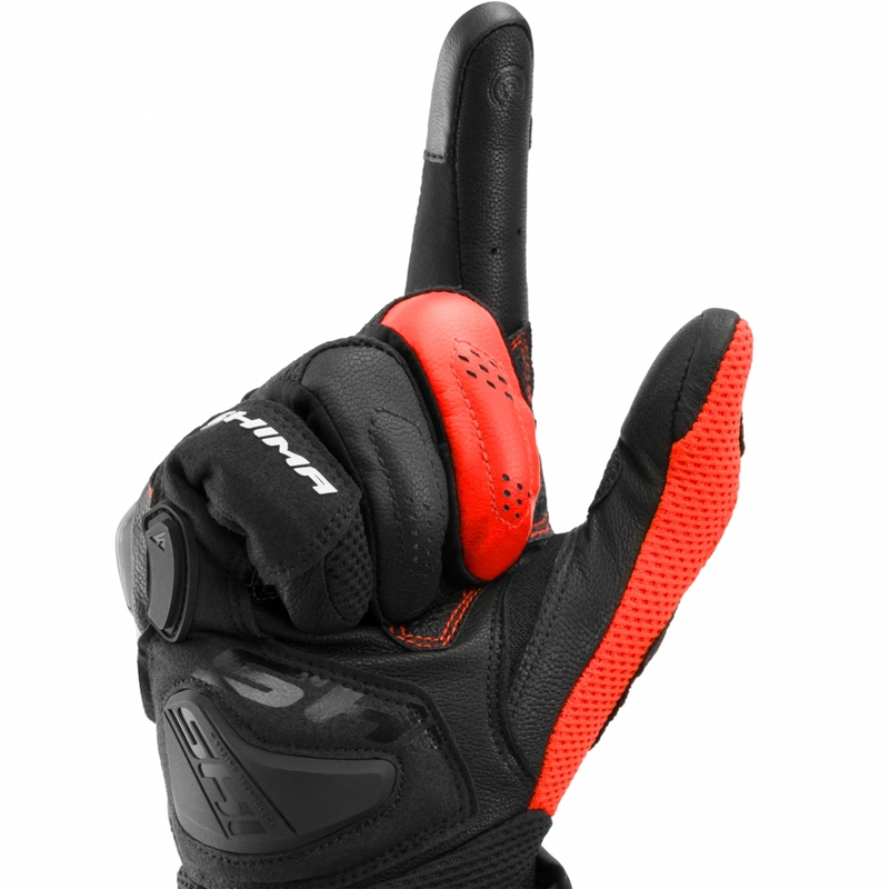 Mănuși de motocicletă Shima Spark 3.0, roșu fluo