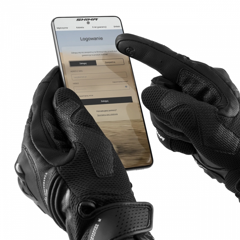 Mănuși de motocicletă pentru femei Shima Spark 3.0 negre