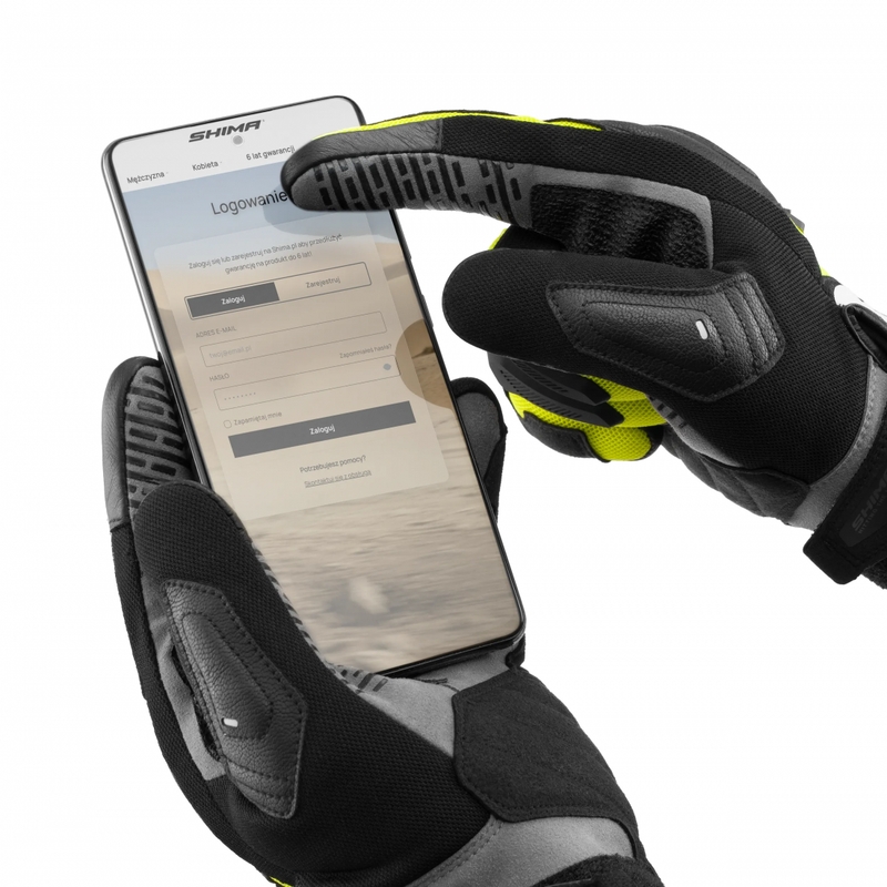 Mănuși de motocicletă Shima Blaze 3.0 galben fluo
