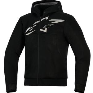 Hanorac motocicletă Alpinestars Chrome Superairflow negru-gri închis-alb