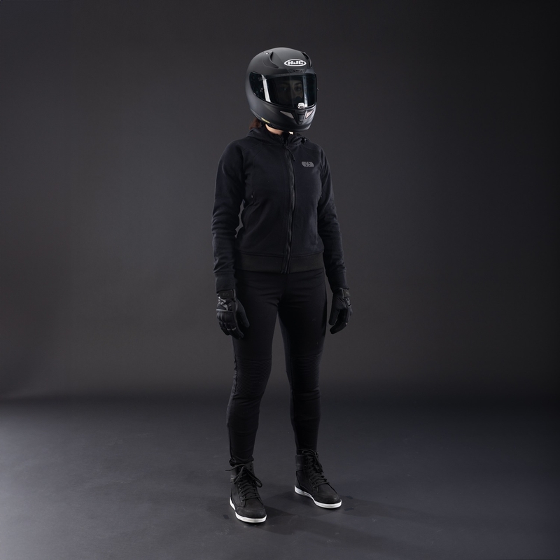 Geacă de motocicletă Oxford Armourlite AA Contour pentru femei, neagră