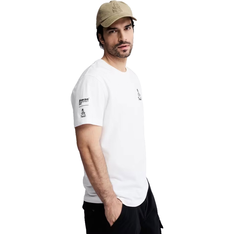 Tricou Dakar Logo SMW263 alb