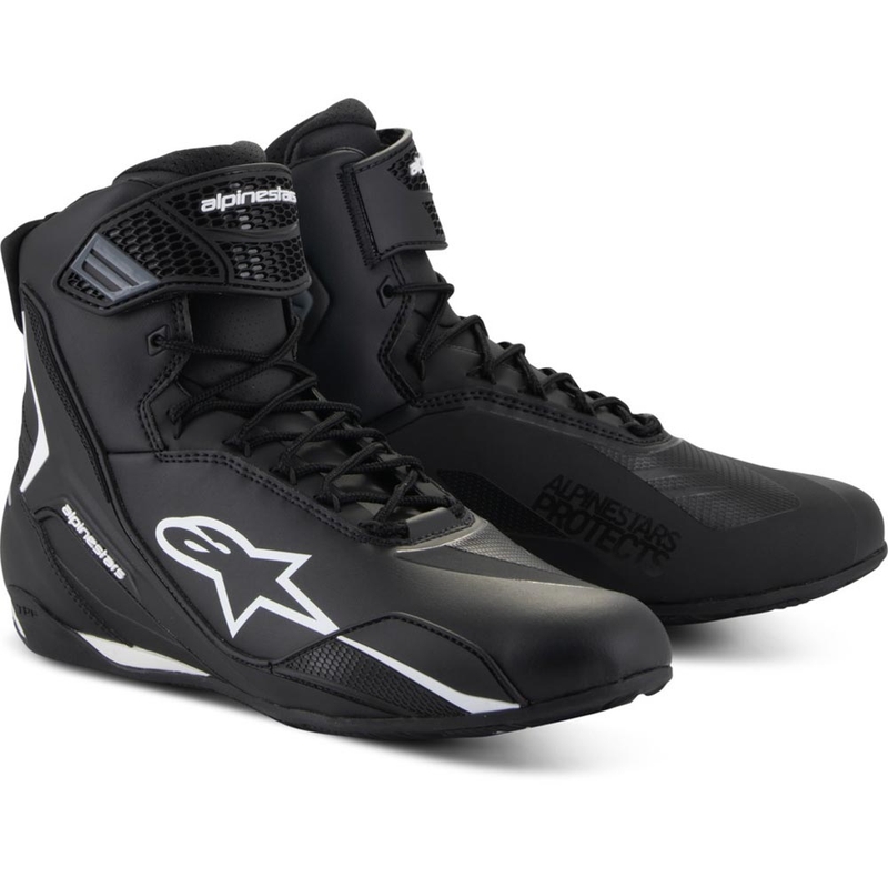 Ghete moto Alpinestars Faster-4 negru-alb