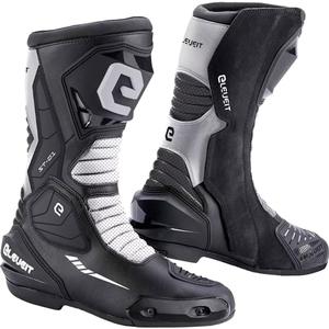 Ghete motociclete Eleveit ST-01 negru-alb